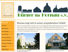 Tablet Screenshot of buerger-fuer-hornau.de